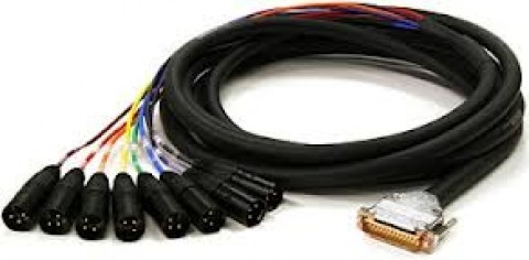 Roland SC-A0805DM 8-ch. D-Sub to XLR Male Fanout Cable